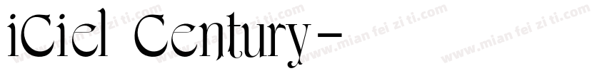 iCiel Century字体转换